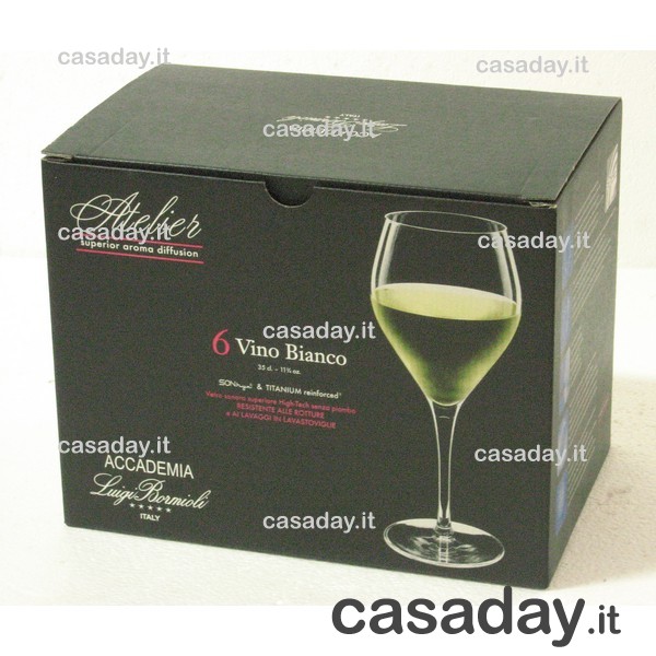 BICCHIERI ATELIER VINO CAL. cl.35 PZ.6 bormioli luigi